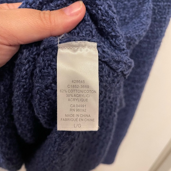 Hillary Radley denim hue sweater. Lg - Picture 3 of 7